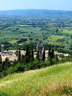 Blick in die Landschaft der Toskana
