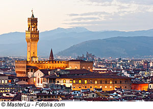 Blick auf Florenz, Toskana
